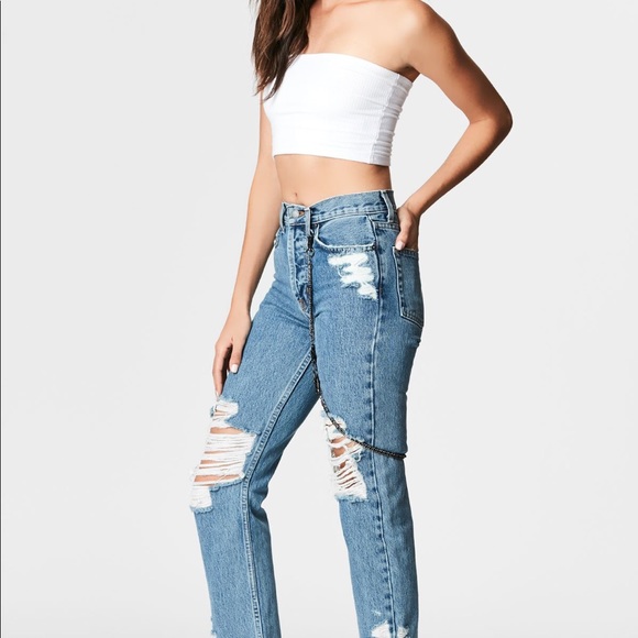 relaxed fit high rise jeans